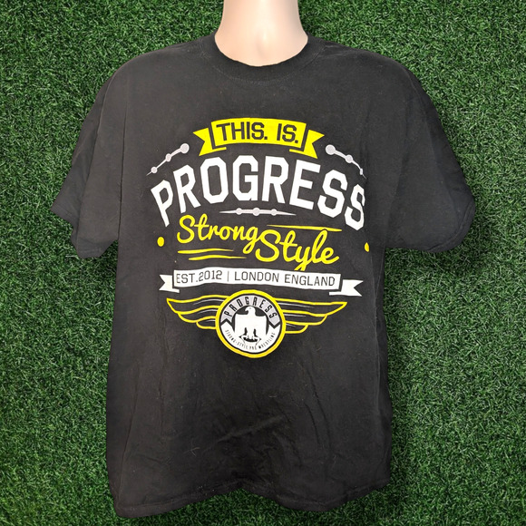 PROGRESS Wrestling "Strong Style" Graphic T-shirt - XL - Picture 1 of 2